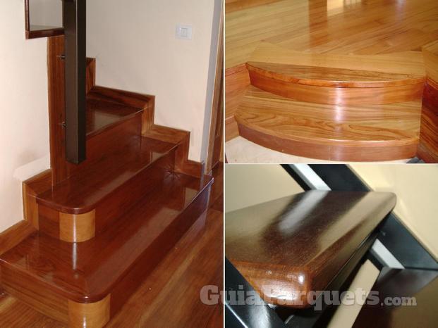 Escaleras madera maciza